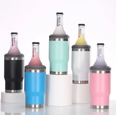 14オンス3イン1 オーダーメイドOEMコーヒータンブラーカップ コラホルダーステンレス鋼 ビール缶冷却器