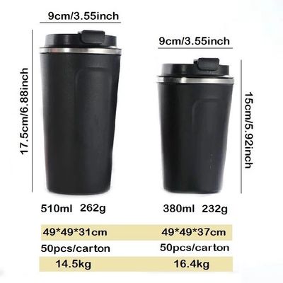 17oz狭いところボディ設計ステンレス鋼のマグ、コーヒーはマグのLeakproofふたを絶縁しました