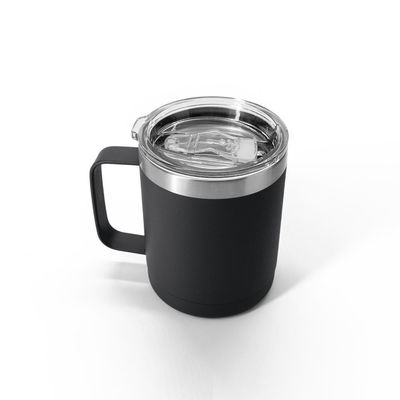 黒く/白い真空はタンブラー、10oz 304ステンレス鋼のワインのマグを絶縁しました