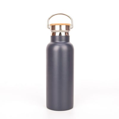500ml 17ozは7.8*23cmのサイズに塗る絶縁された水差しの灰色の粉を個人化しました