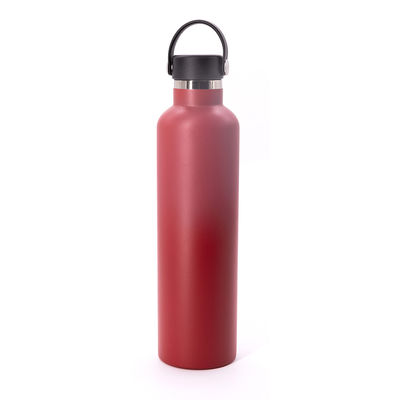 18oz 21oz 24ozの真空はびん、狭い口のフラスコの浮彫りになるロゴを絶縁しました