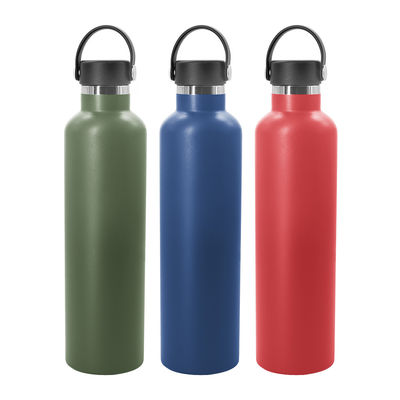 18oz 21oz 24ozの真空はびん、狭い口のフラスコの浮彫りになるロゴを絶縁しました