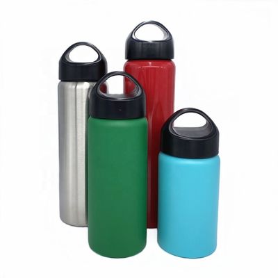 12oz/17oz/20oz/25ozステンレス鋼のスポーツはループ帽子が付いている広い口をびん詰めにします